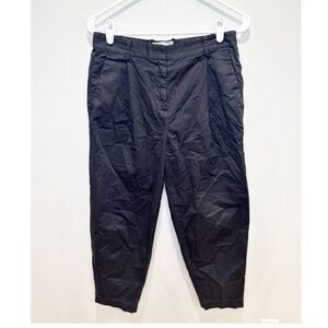 Everlane cotton barrel pants black